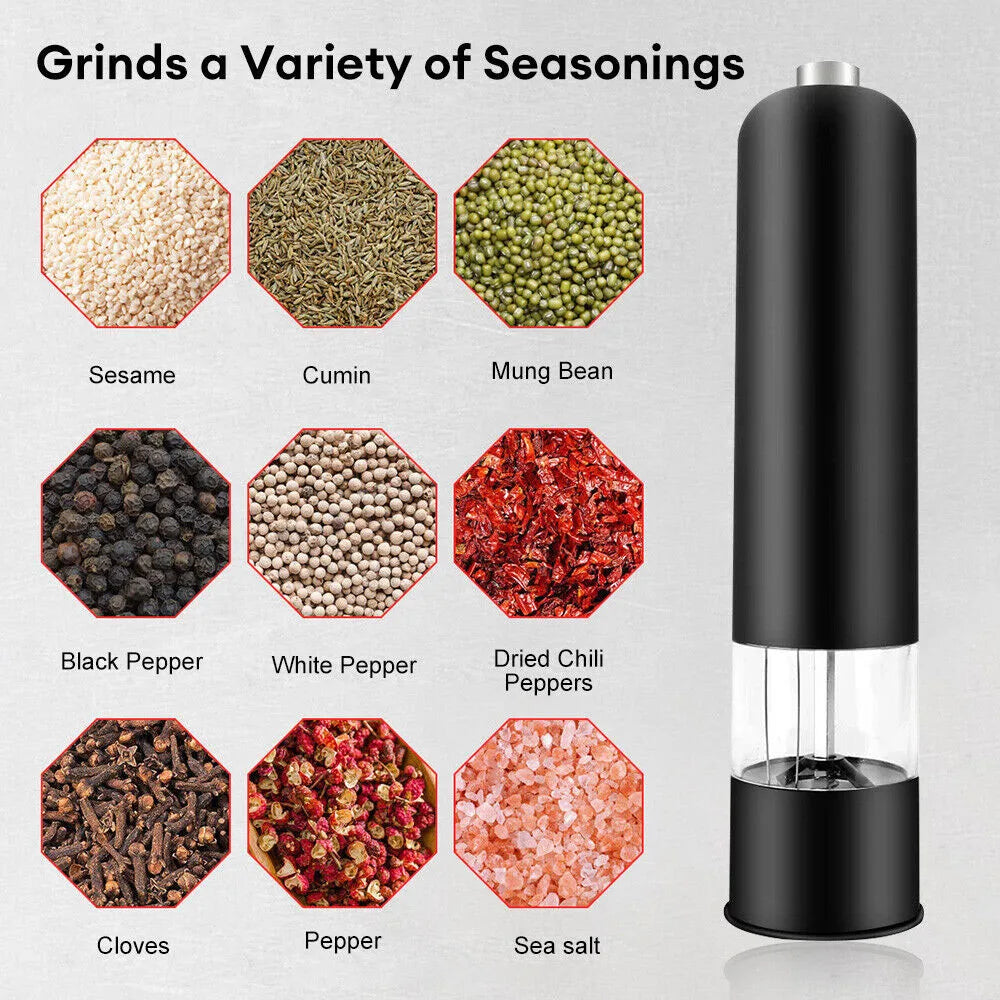 electric salt and pepper mill grinder