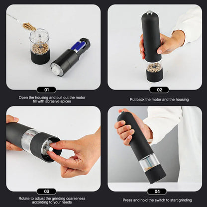 electric salt and pepper mill grinder